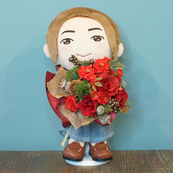 ミニブーケ　クリスマスカラー【niwairo flower designコラボ】